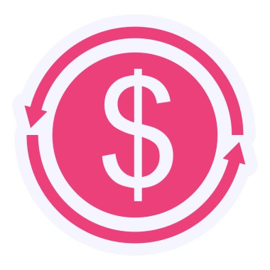 dollar. web icon simple illustration. Money Flow