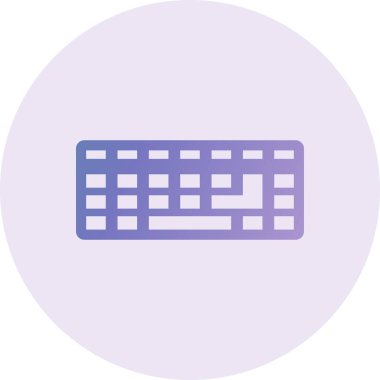 Klavye. Web simgesi basit illüstrasyon 