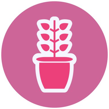 Bitki. Web simgesi basit tasarım