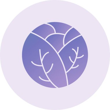 Cabbage Vector lyph Icon Design