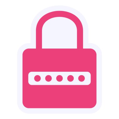 Parola Vektörü Şekil Simgesi Tasarımı