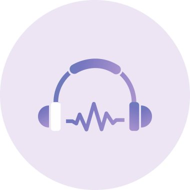 Ses Vuruşları. Web simgesi basit illüstrasyon