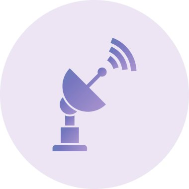 Uydu anteni. Basit resimleme