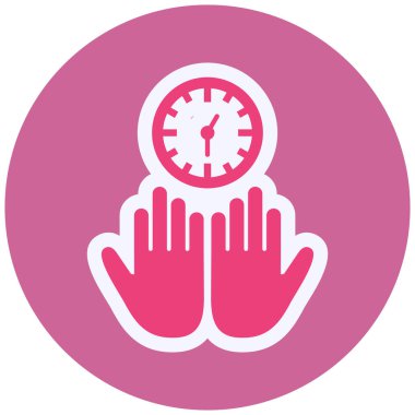 Prayer Time web icon vector illustration