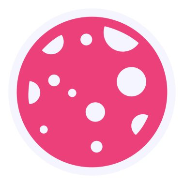 Ay. Web simgesi basit illüstrasyon