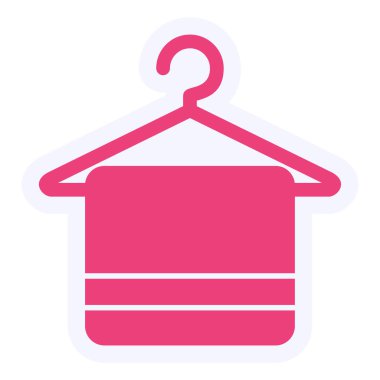 Havlu. Web simgesi basit illüstrasyon