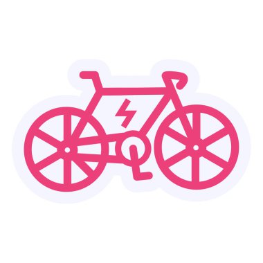 Bisikletin vektör illüstrasyonu