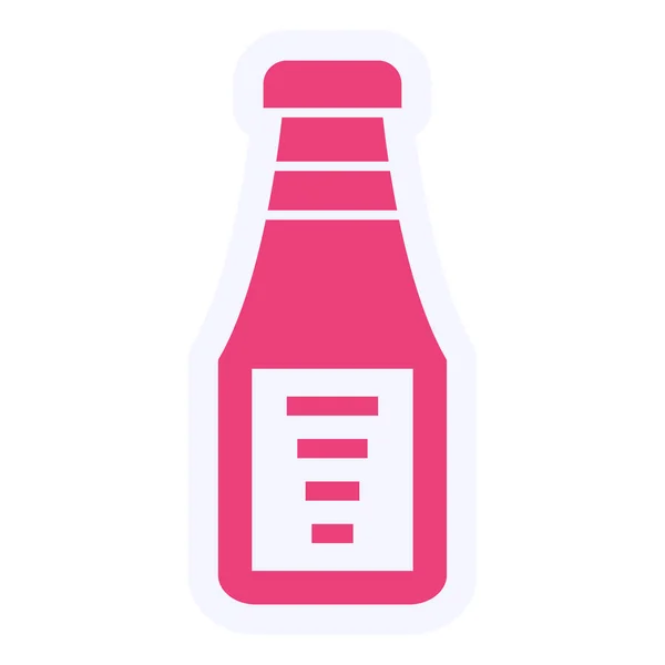 Ketchup Bottle Web Icon — ストックベクタ