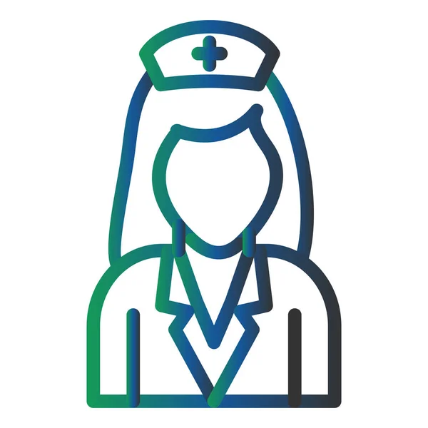 Nurse Vector Glyph Icon Design — Wektor stockowy