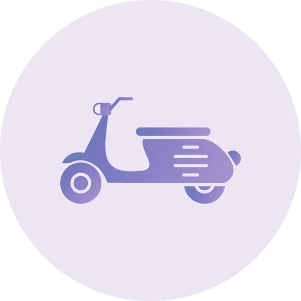 Scooter Icon Simple Web Illustration — Vetor de Stock