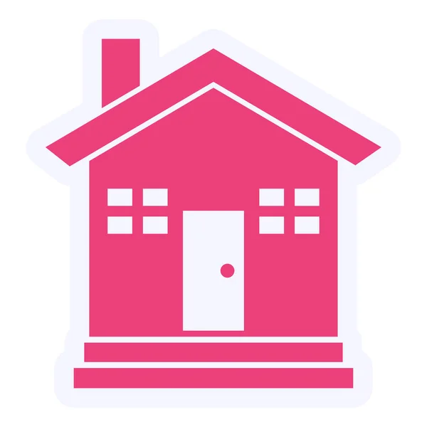 House Vector Glyph Icon Design — Image vectorielle