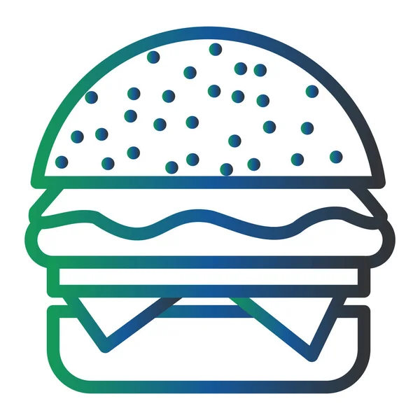 Hamburger Vector Glyph Icon Design — Vetor de Stock