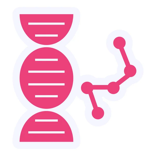 Γενετική Μηχανική Web Εικονίδιο Απλό Σχεδιασμό — Διανυσματικό Αρχείο
