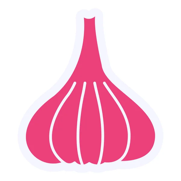 Garlic Vector Glyph Icon Design — стоковый вектор