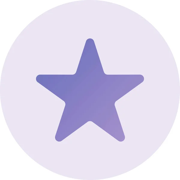 Star Simple Icon Web Illustration — ストックベクタ