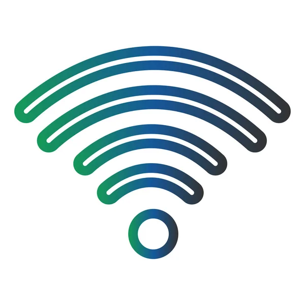 Segnale Wifi Semplice Illustrazione — Vettoriale Stock