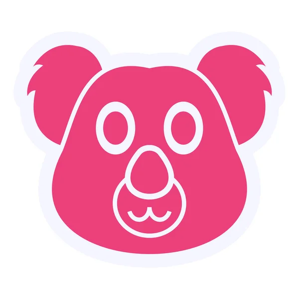 Koala Web Icon Vector Illustration — 스톡 벡터