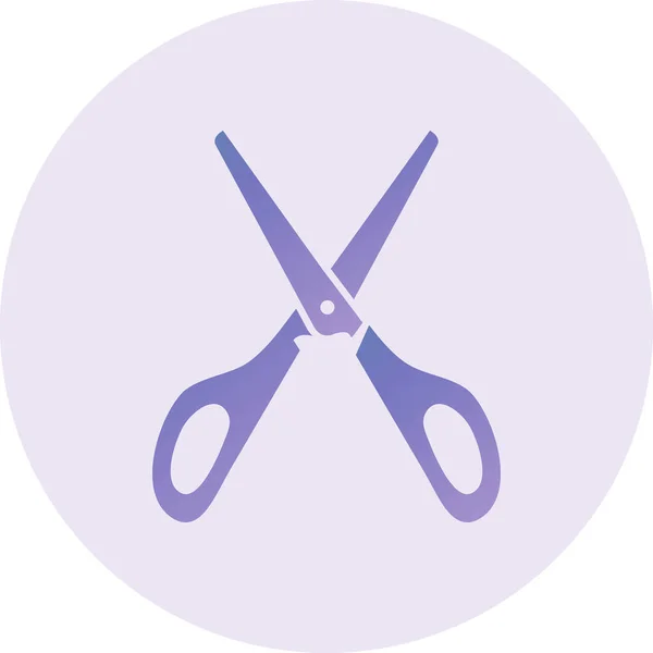 Scissor Vector Lyph Icon Design — Stock vektor