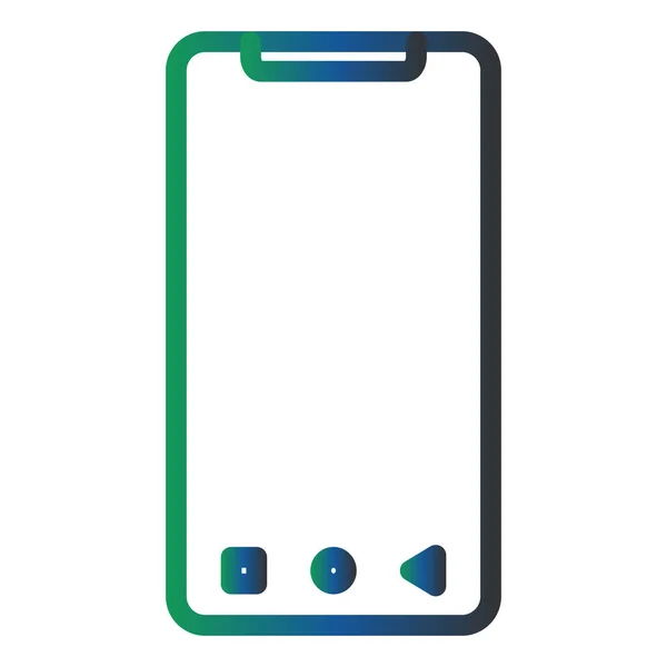 Smartphone Simple Design Web — Vettoriale Stock