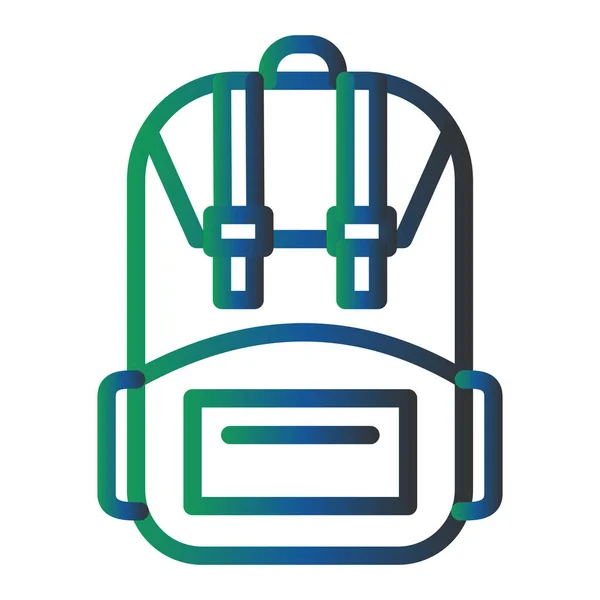 Mochila Icono Web Ilustración Simple — Vector de stock