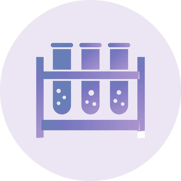 Test Tubes Vector Glyph Icon Design — Stock vektor