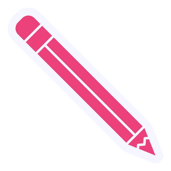 Pencil Vector Glyph Icon Design — Vettoriale Stock