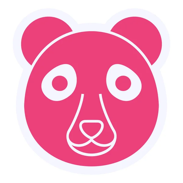 Panda Web Icon Vector Illustration — ストックベクタ