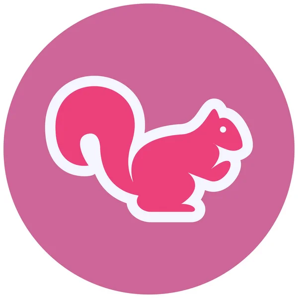 Squirrel Web Icon Vector Illustration — Stockvektor