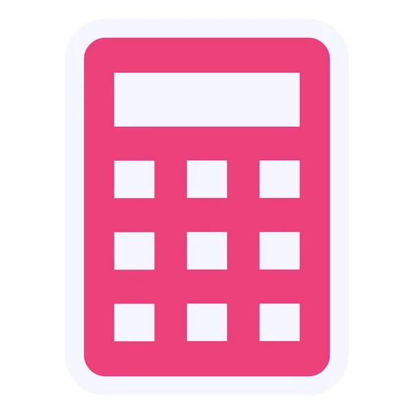 Calculator Flat Icon Vector Illustration Accounting — Vector de stock