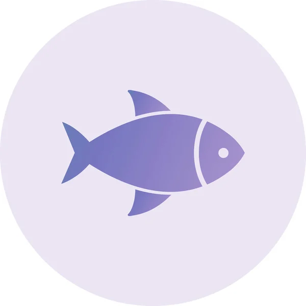 Diseño Iconos Glifos Vectoriales Peces — Vector de stock