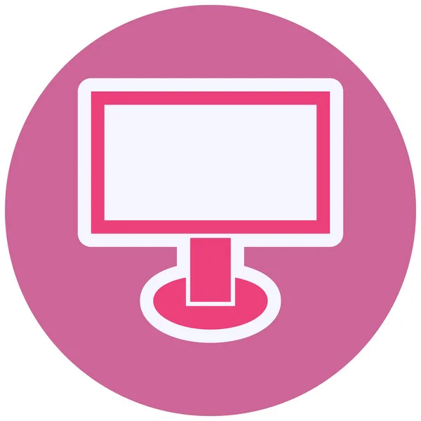 Monitor Vector Glyph Icon Design — Wektor stockowy