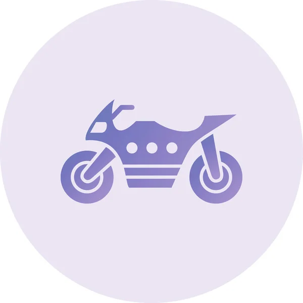 Heavy Bike Web Icon Vector Illustration — Stock Vector