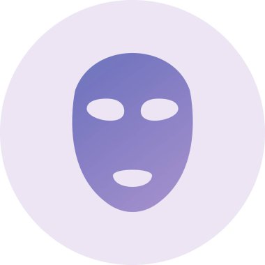 Yüz maskesi. Web simgesi