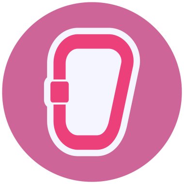 vector illustration of modern Carabiner icon