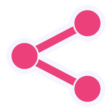 Paylaş. Web simgesi basit illüstrasyon