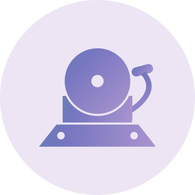 Yangın Alarm Vektörü Kabartma Simgesi Tasarımı 