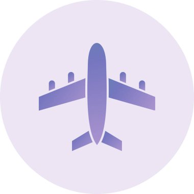 airplane icon, web simple illustration