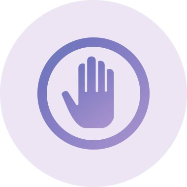 dur simgesi, vektör illüstrasyonu