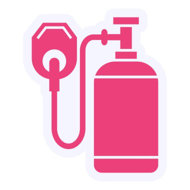 Oxygen web icon vector illustration