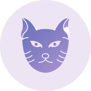 Cat web icon vector illustration