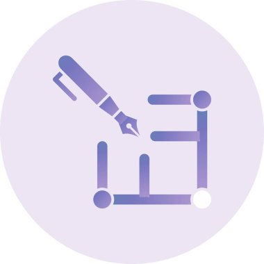 vector illustration of Layout modern icon