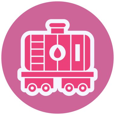 vector illustration of Oil Tank icon