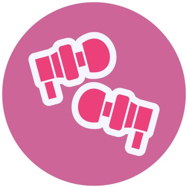 Earphones Vector Glyph Icon Design