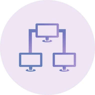 Ağ Vektörü Kabartma Simgesi Tasarımı