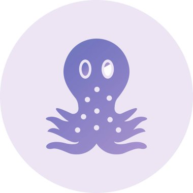 Octopus  web icon vector illustration