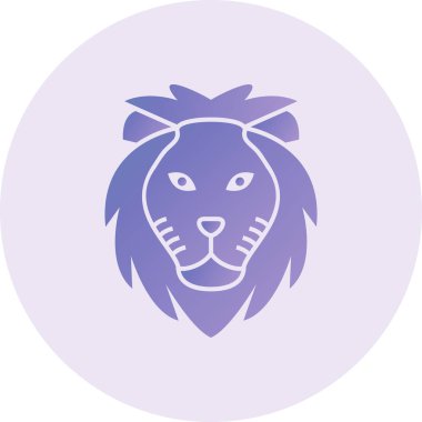 Lion web icon vector illustration