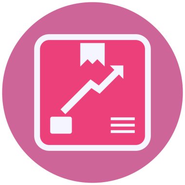 graph icon, vector illustration. Trending Product