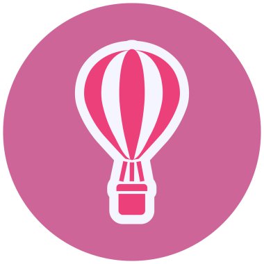 Air Balloon web icon vector illustration