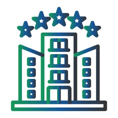 hotel vektör çizim