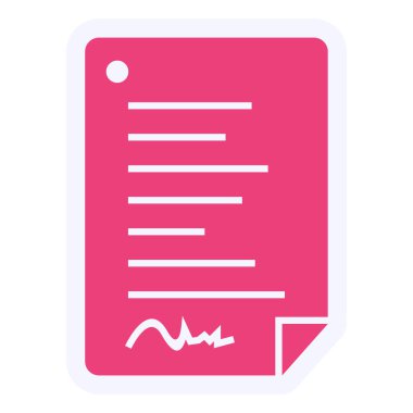 Belgeler Vektör Kabartma Simgesi Tasarımı